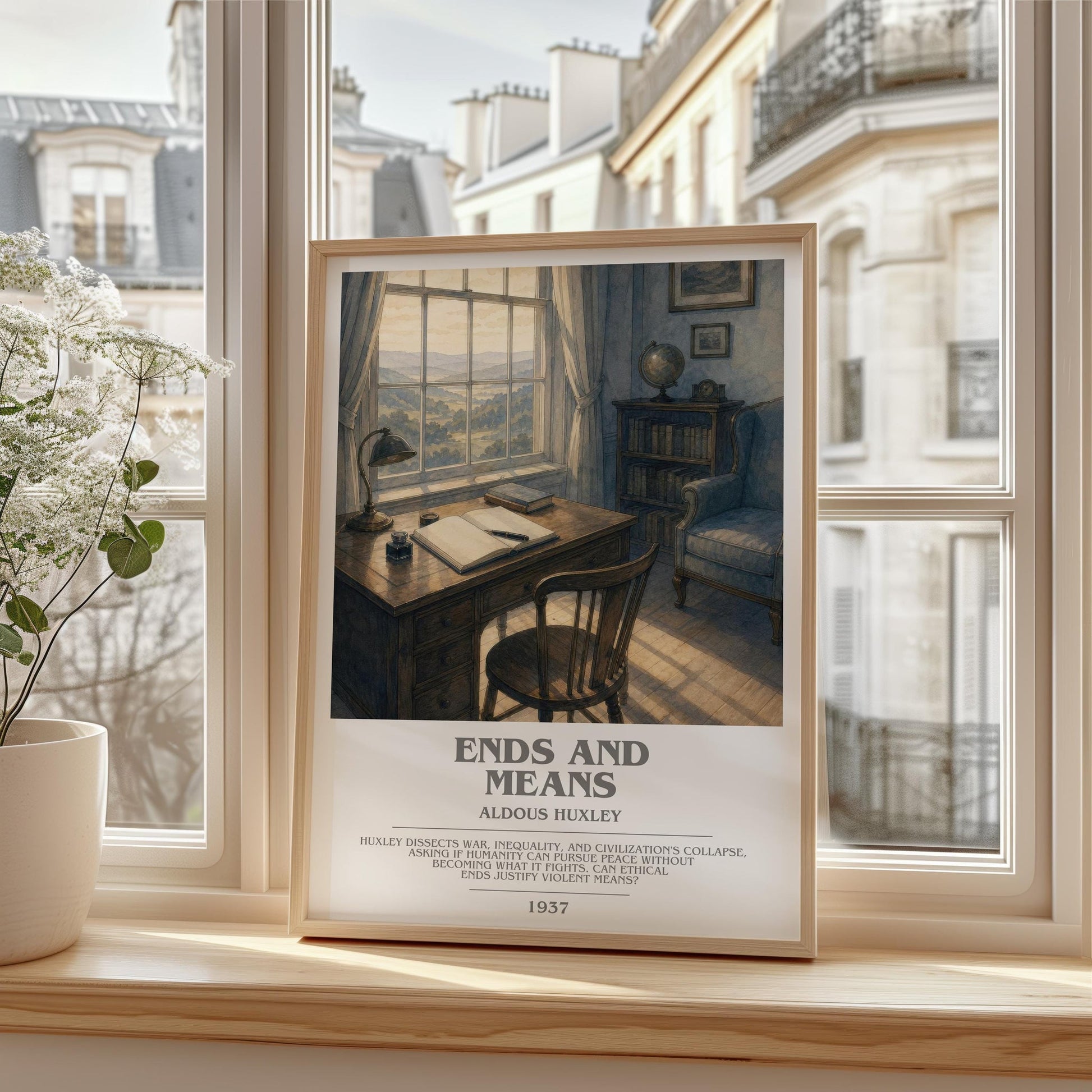 Ends And Means Bookish Wall Art by Aldous Huxley