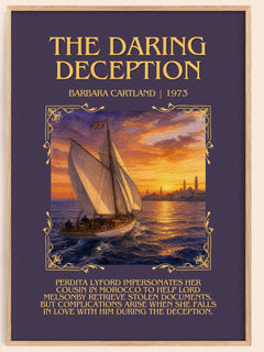 The Daring Deception Minimalist Book Poster by Barbara Cartland – image 1