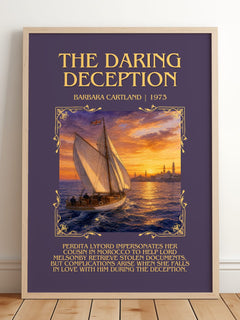 The Daring Deception Minimalist Book Poster by Barbara Cartland – image 2
