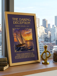 The Daring Deception Minimalist Book Poster by Barbara Cartland – image 3