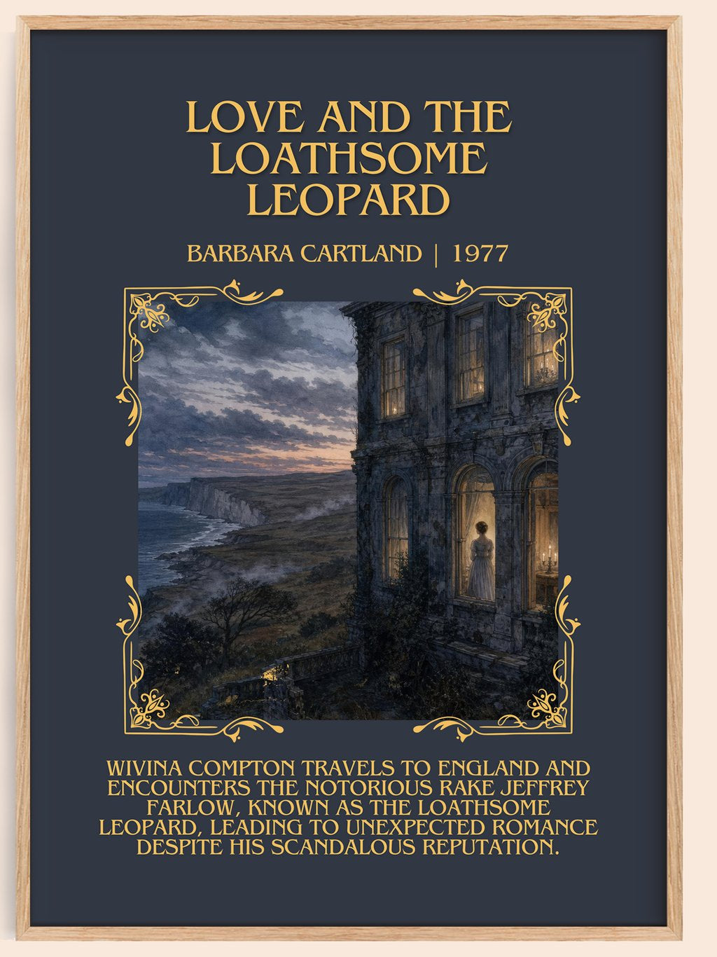 Love And The Loathsome Leopard Minimalist Book Poster by B. Cartland – book poster