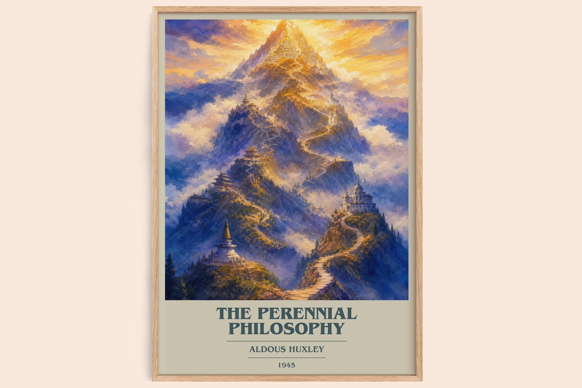 The Perennial Philosophy Book Cover Poster by Aldous Huxley