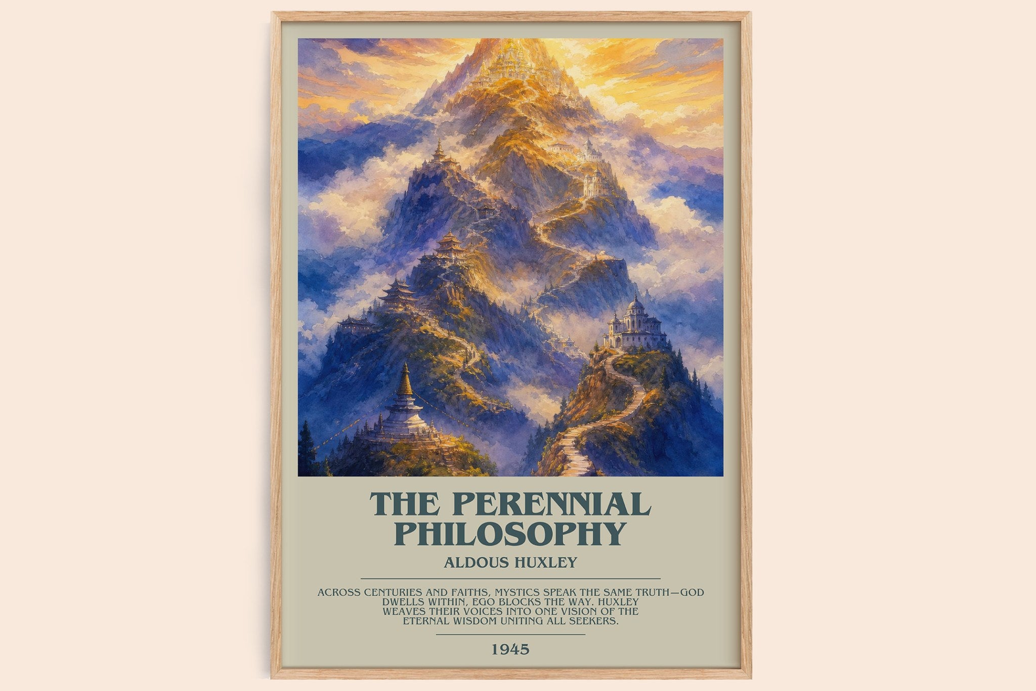 The Perennial Philosophy Bookish Wall Art by Aldous Huxley