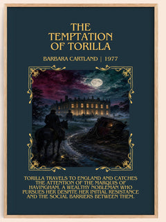 The Temptation Of Torilla Minimalist Book Poster by Barbara Cartland – image 1