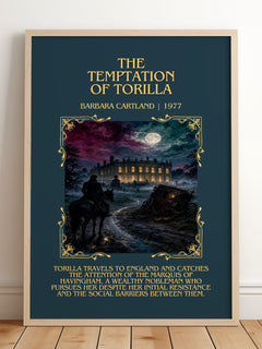 The Temptation Of Torilla Minimalist Book Poster by Barbara Cartland – image 2