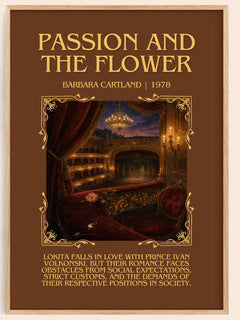 Passion And The Flower Minimalist Book Poster by Barbara Cartland – image 1