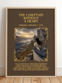 Chieftain Without A Heart Minimalist Book Poster by Barbara Cartland – image 2