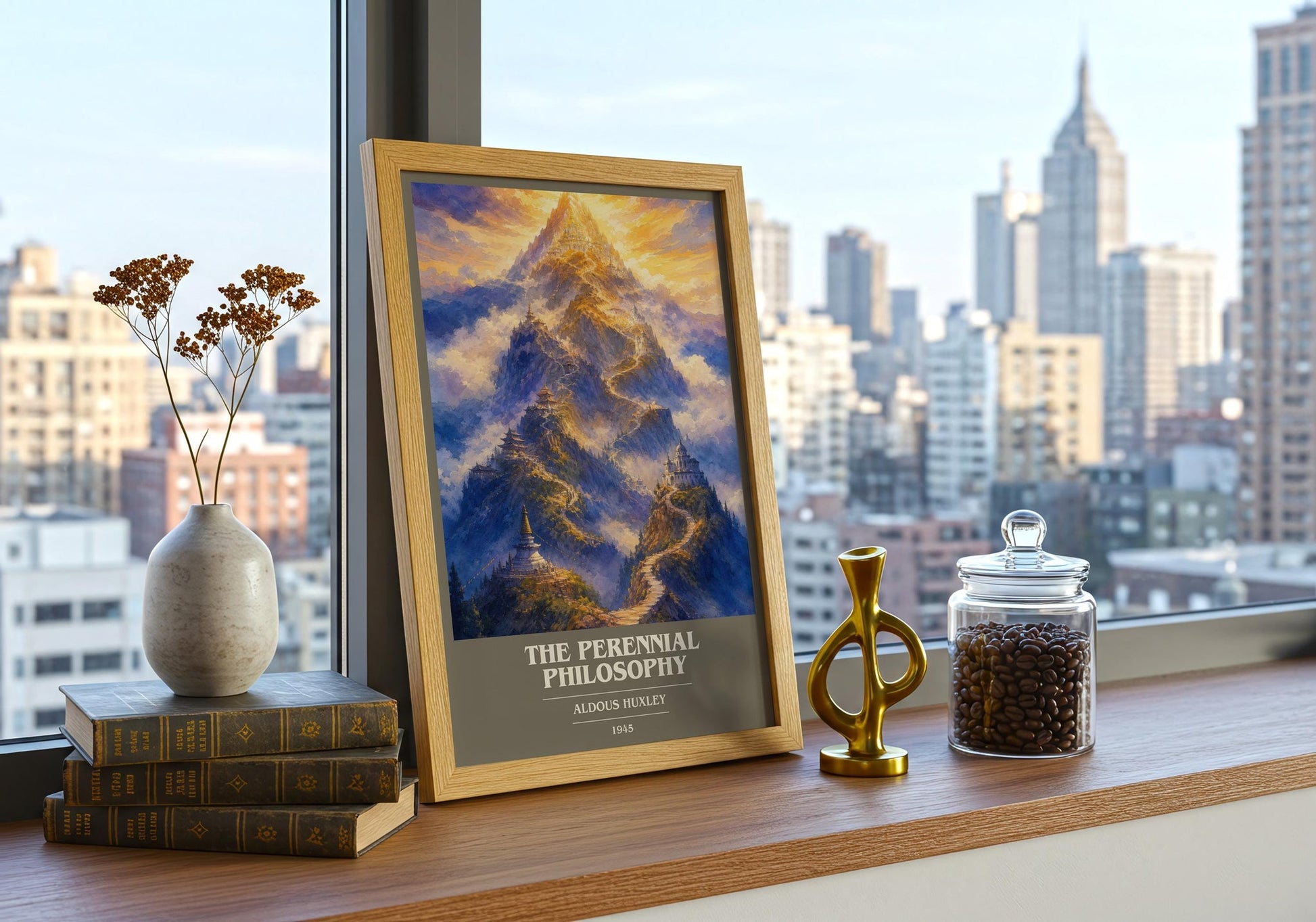 The Perennial Philosophy Book Cover Poster by Aldous Huxley