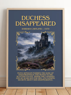 Duchess Disappeared Minimalist Book Poster by Barbara Cartland – image 2