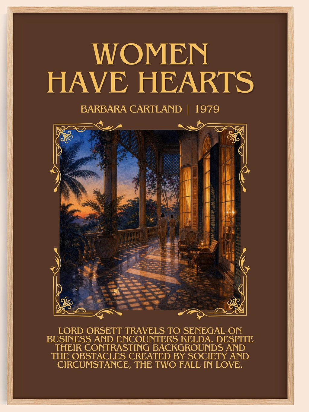 Women Have Hearts Minimalist Book Poster by Barbara Cartland – book poster