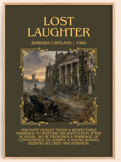 Lost Laughter Minimalist Book Poster by Barbara Cartland – image 1