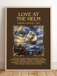 Love At The Helm Minimalist Book Poster by Barbara Cartland – image 2