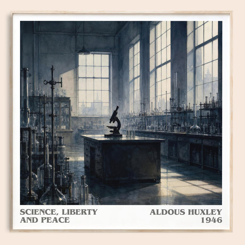 Science, Liberty And Peace Literary Art Print by Aldous Huxley