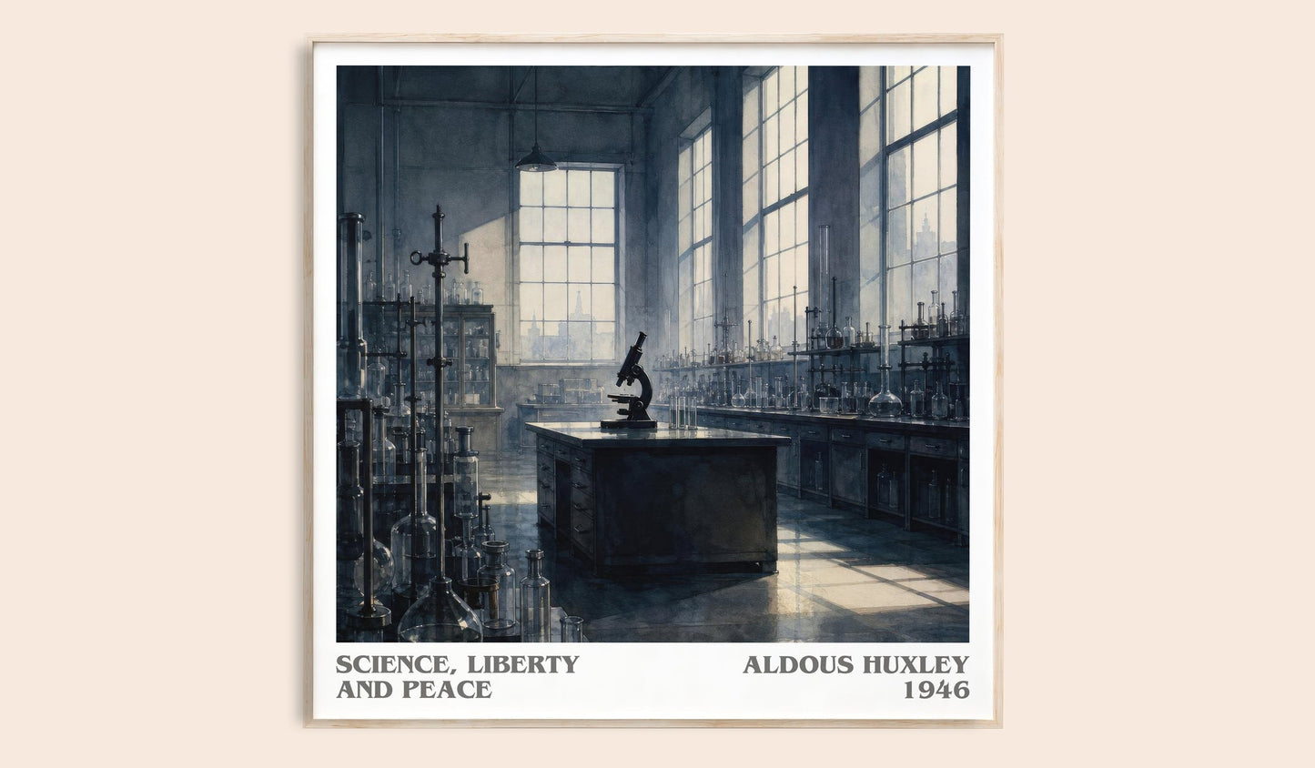 Science, Liberty And Peace Literary Art Print by Aldous Huxley