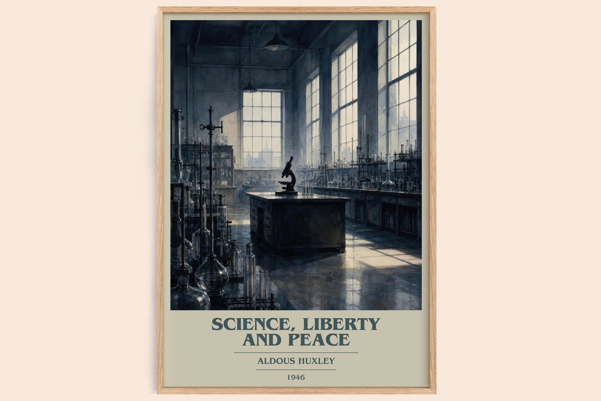 Science, Liberty And Peace Book Cover Poster by Aldous Huxley