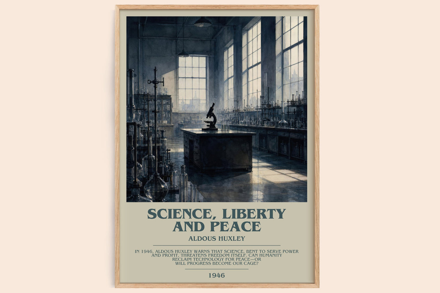 Science, Liberty And Peace Bookish Wall Art by Aldous Huxley