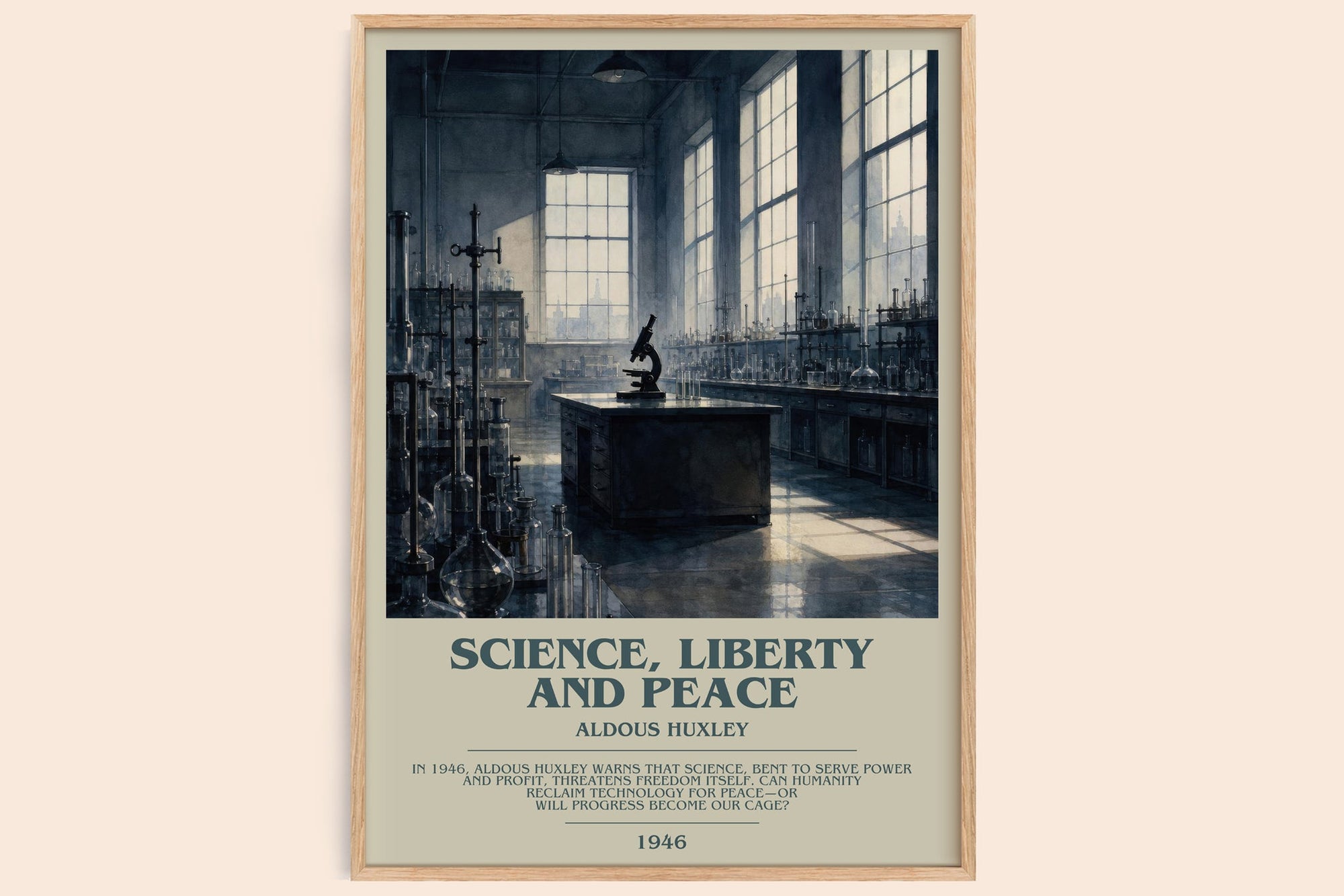 Science, Liberty And Peace Bookish Wall Art by Aldous Huxley