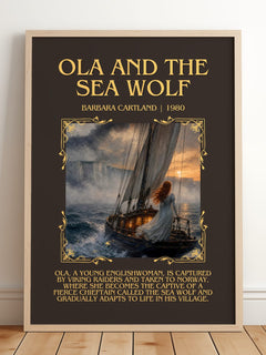 Ola And The Sea Wolf Minimalist Book Poster by Barbara Cartland – image 2