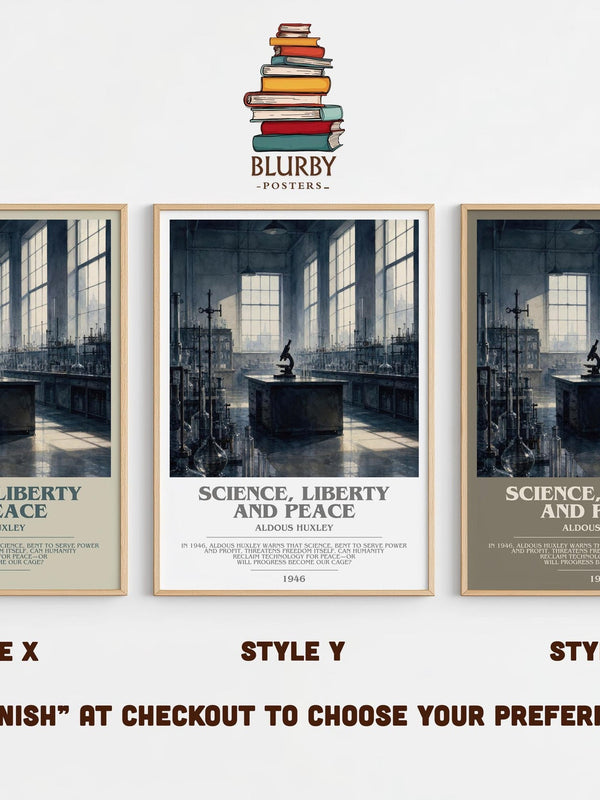 Science, Liberty And Peace Bookish Wall Art by Aldous Huxley