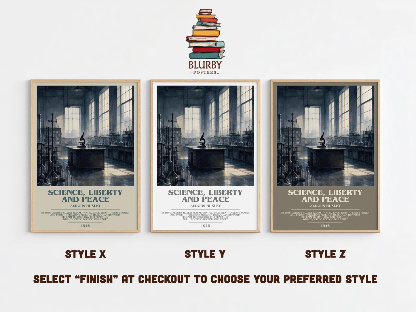 Science, Liberty And Peace Bookish Wall Art by Aldous Huxley
