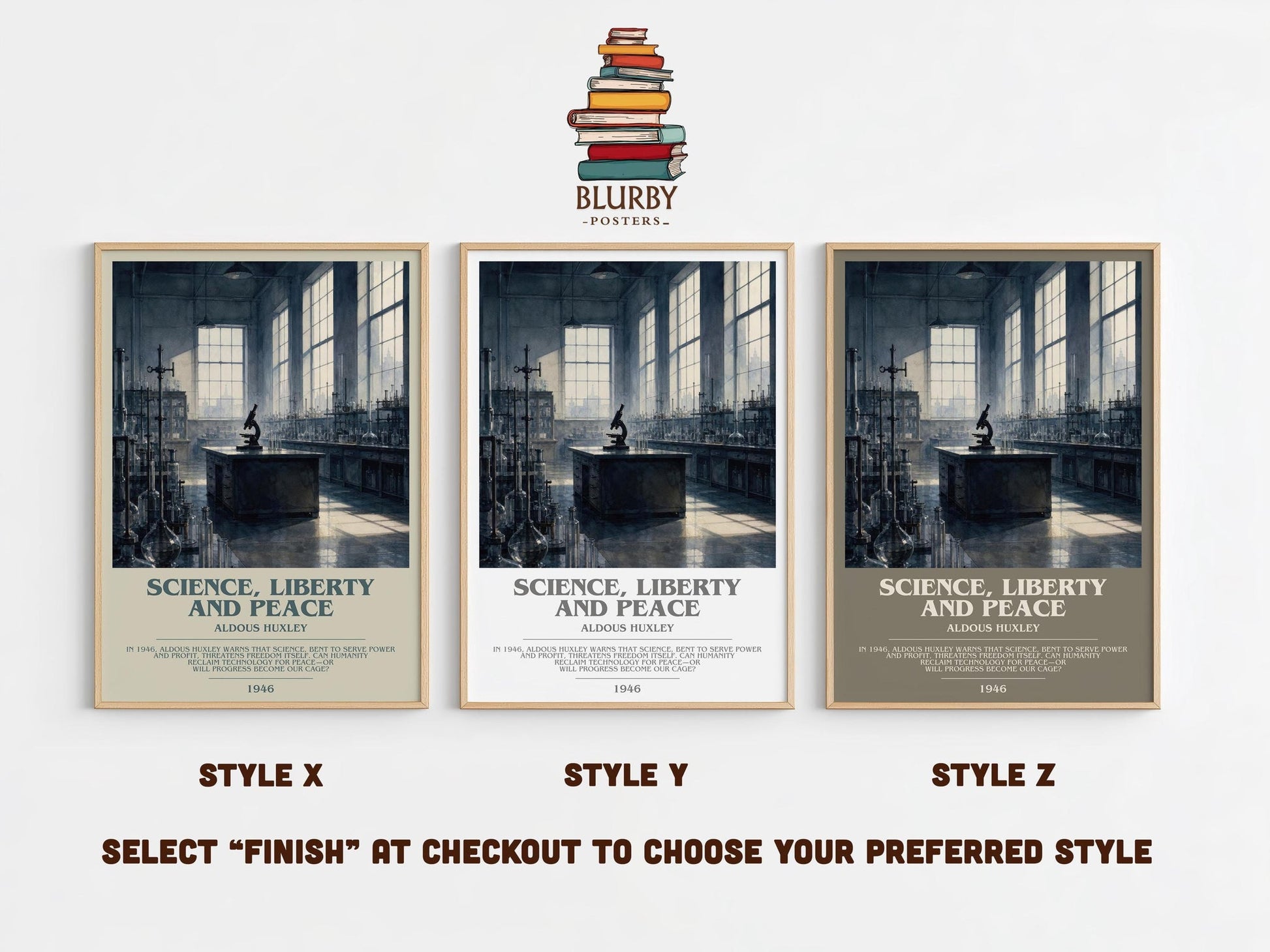 Science, Liberty And Peace Bookish Wall Art by Aldous Huxley