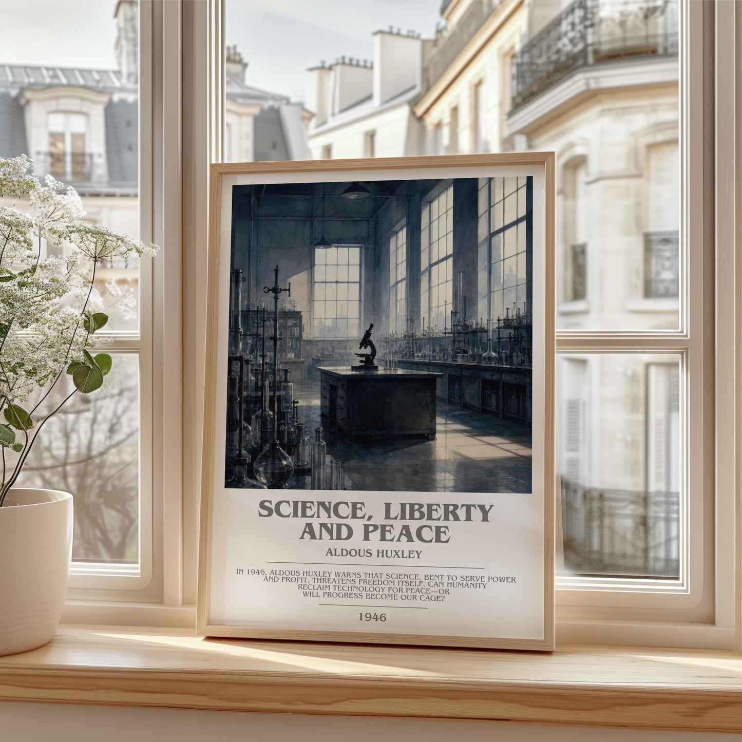 Science, Liberty And Peace Bookish Wall Art by Aldous Huxley