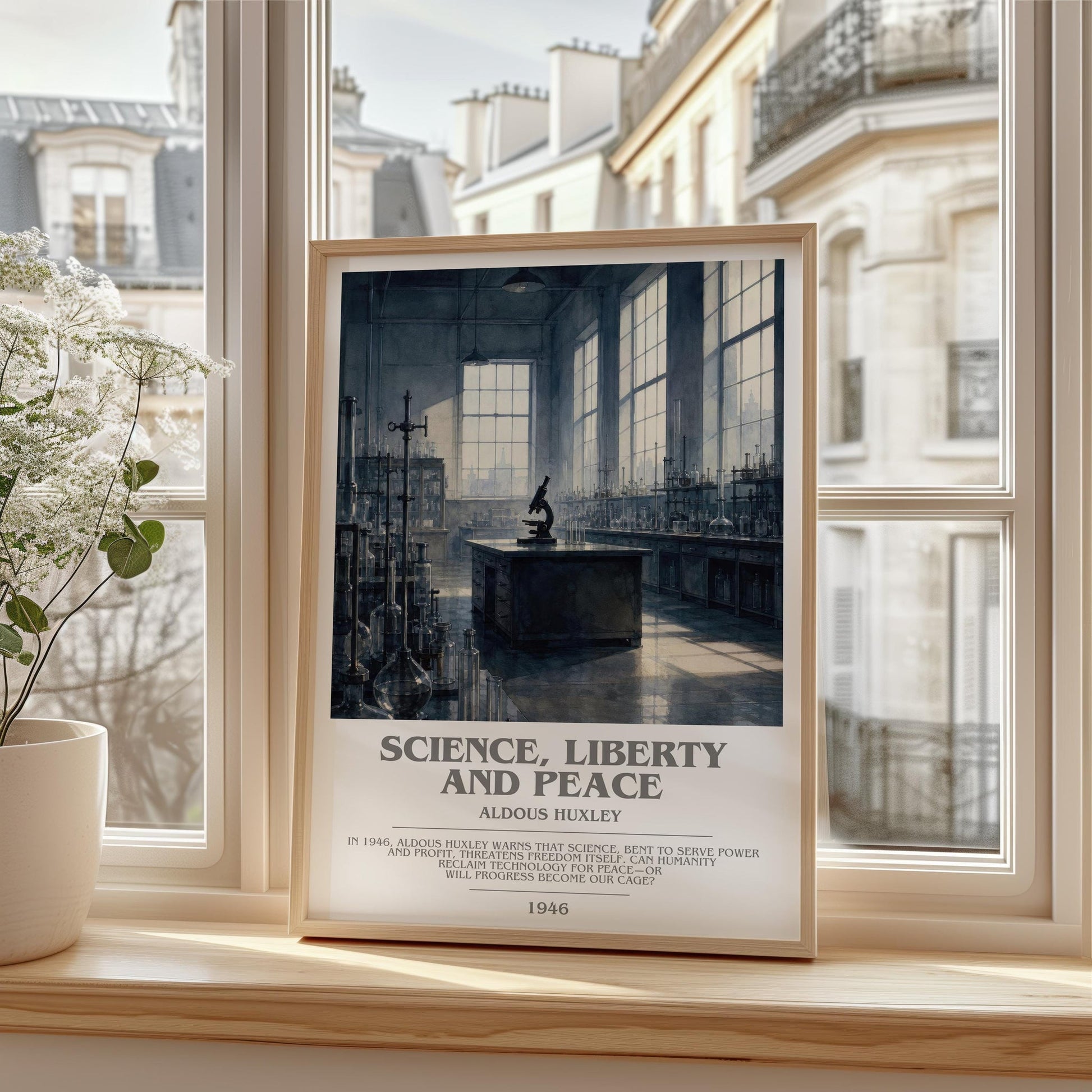 Science, Liberty And Peace Bookish Wall Art by Aldous Huxley
