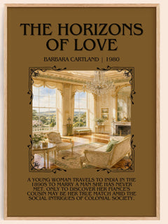 The Horizons Of Love Minimalist Book Poster by Barbara Cartland – image 1