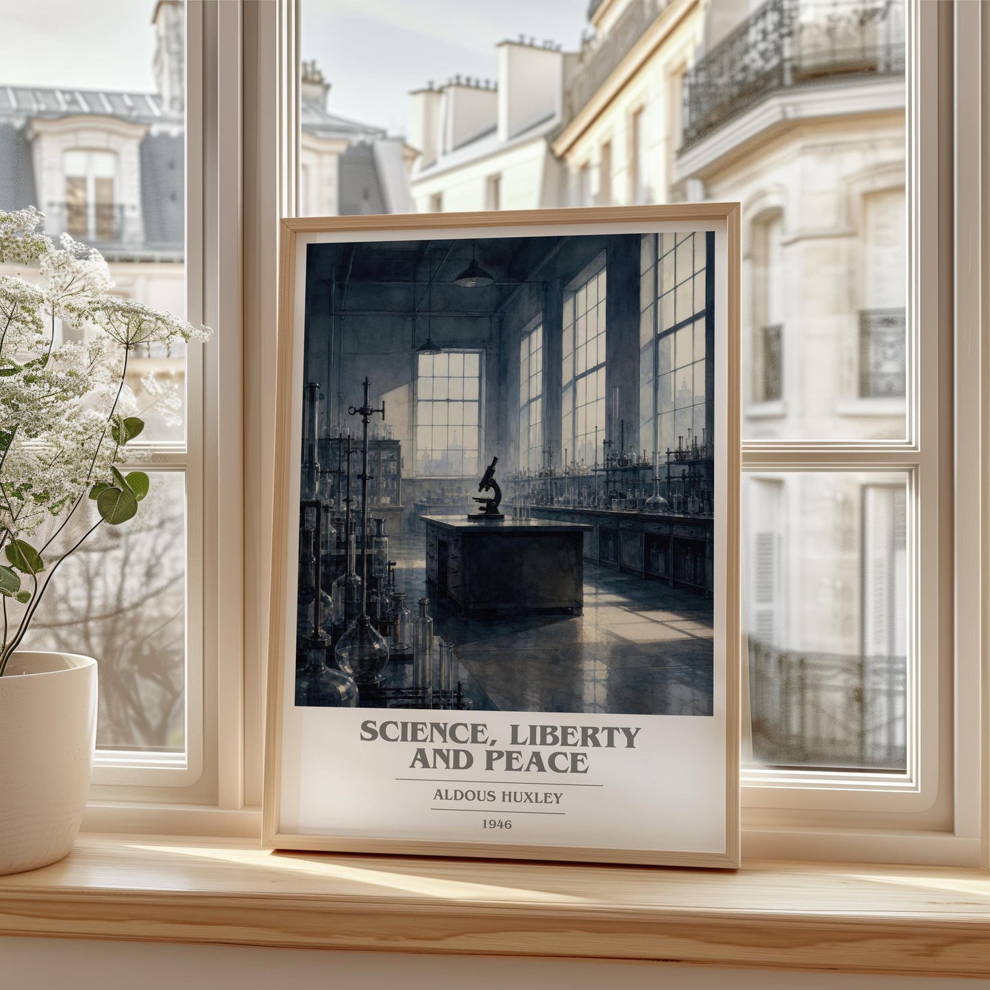 Science, Liberty And Peace Book Cover Poster by Aldous Huxley