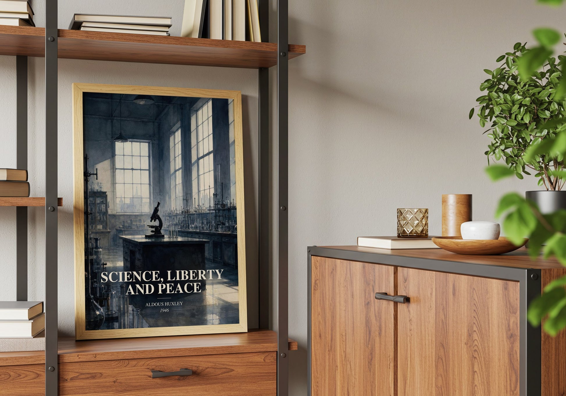 Science, Liberty And Peace book watercolour illustration paper finish options – matte satin gloss