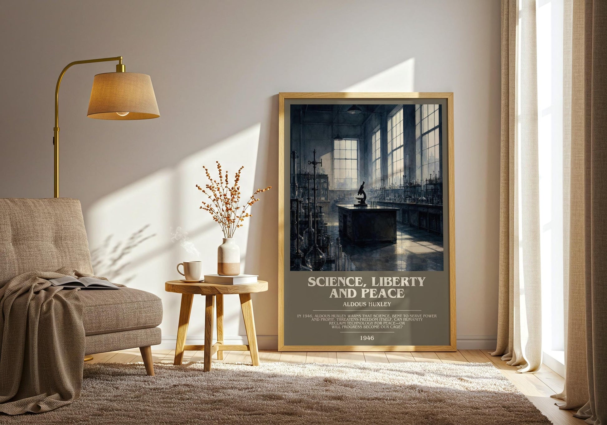 Science, Liberty And Peace Bookish Wall Art by Aldous Huxley
