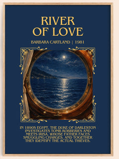 River Of Love Minimalist Book Poster by Barbara Cartland – image 1