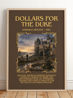 Dollars For The Duke Minimalist Book Poster by Barbara Cartland – image 2