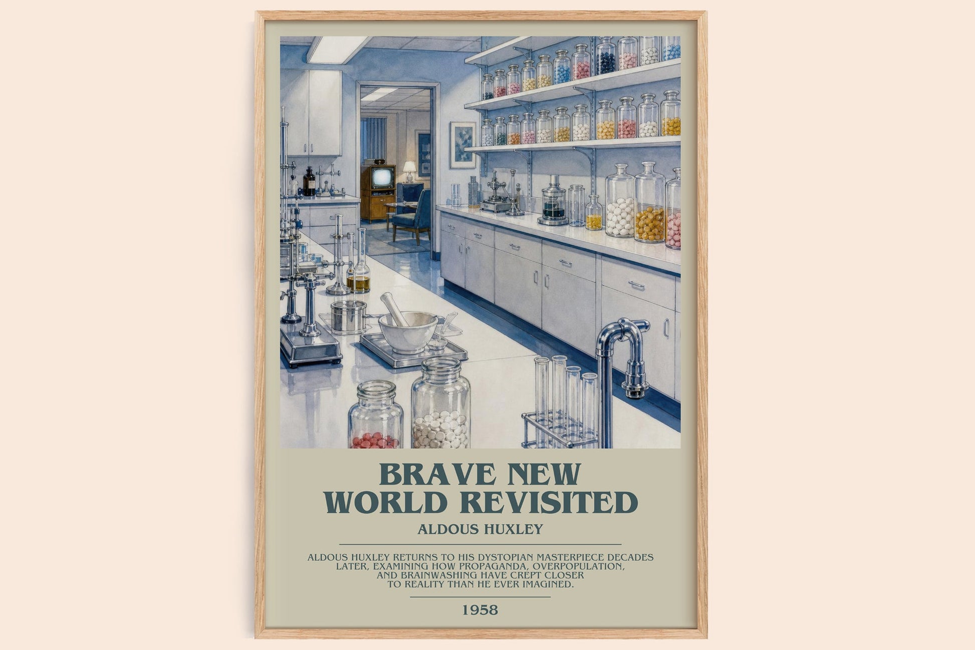 Brave New World Revisited Bookish Wall Art by Aldous Huxley