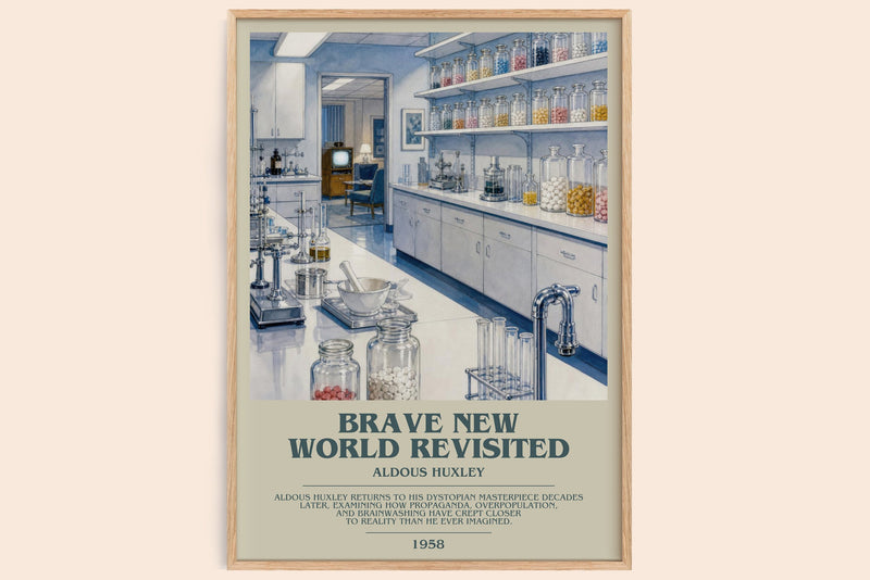 Brave New World Revisited Bookish Wall Art by Aldous Huxley