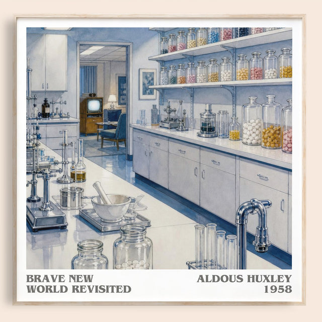 Brave New World Revisited Literary Art Print by Aldous Huxley