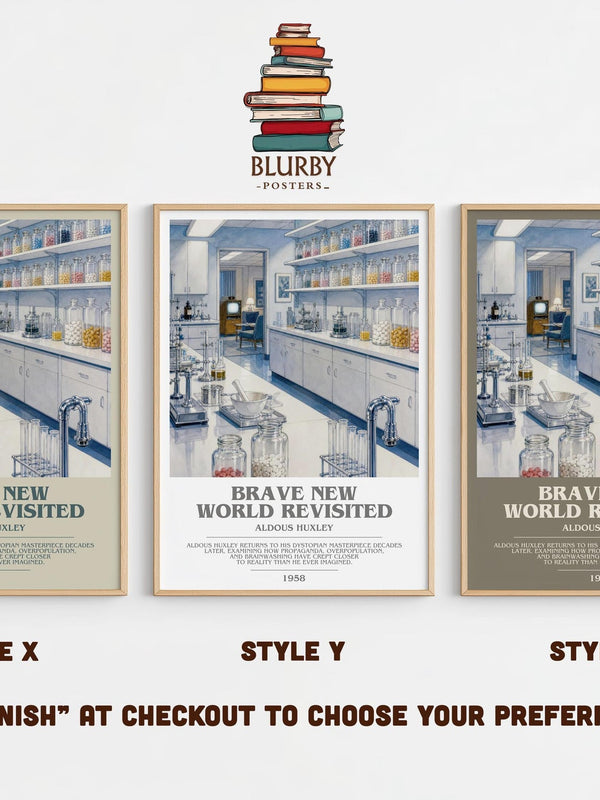 Brave New World Revisited Bookish Wall Art by Aldous Huxley