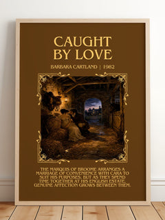 Caught By Love Minimalist Book Poster by Barbara Cartland – image 2