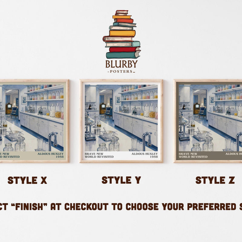 Brave New World Revisited Literary Art Print by Aldous Huxley