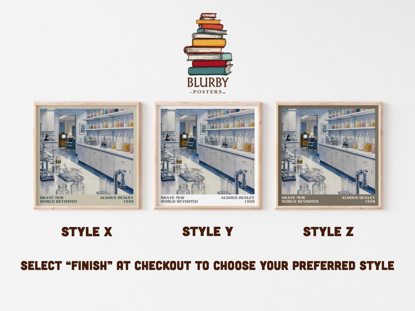 Brave New World Revisited Literary Art Print by Aldous Huxley