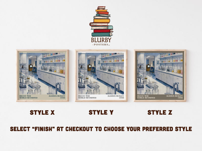 Brave New World Revisited Literary Art Print by Aldous Huxley