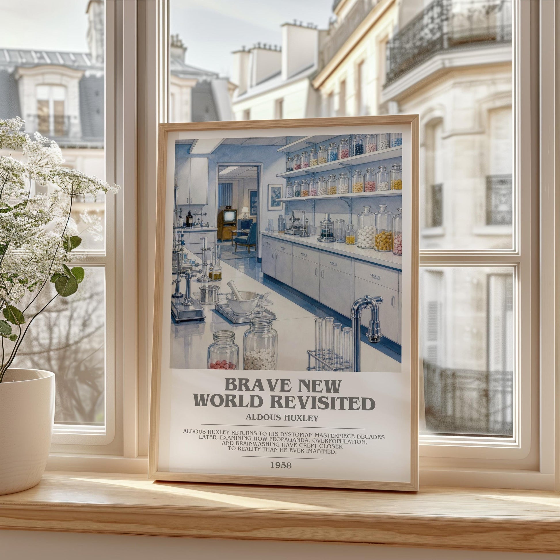 Brave New World Revisited Bookish Wall Art by Aldous Huxley