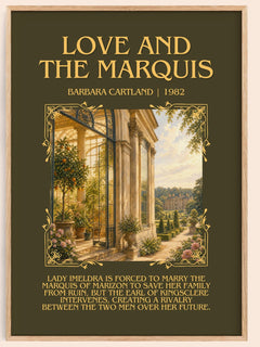 Love And The Marquis Minimalist Book Poster by Barbara Cartland – image 1