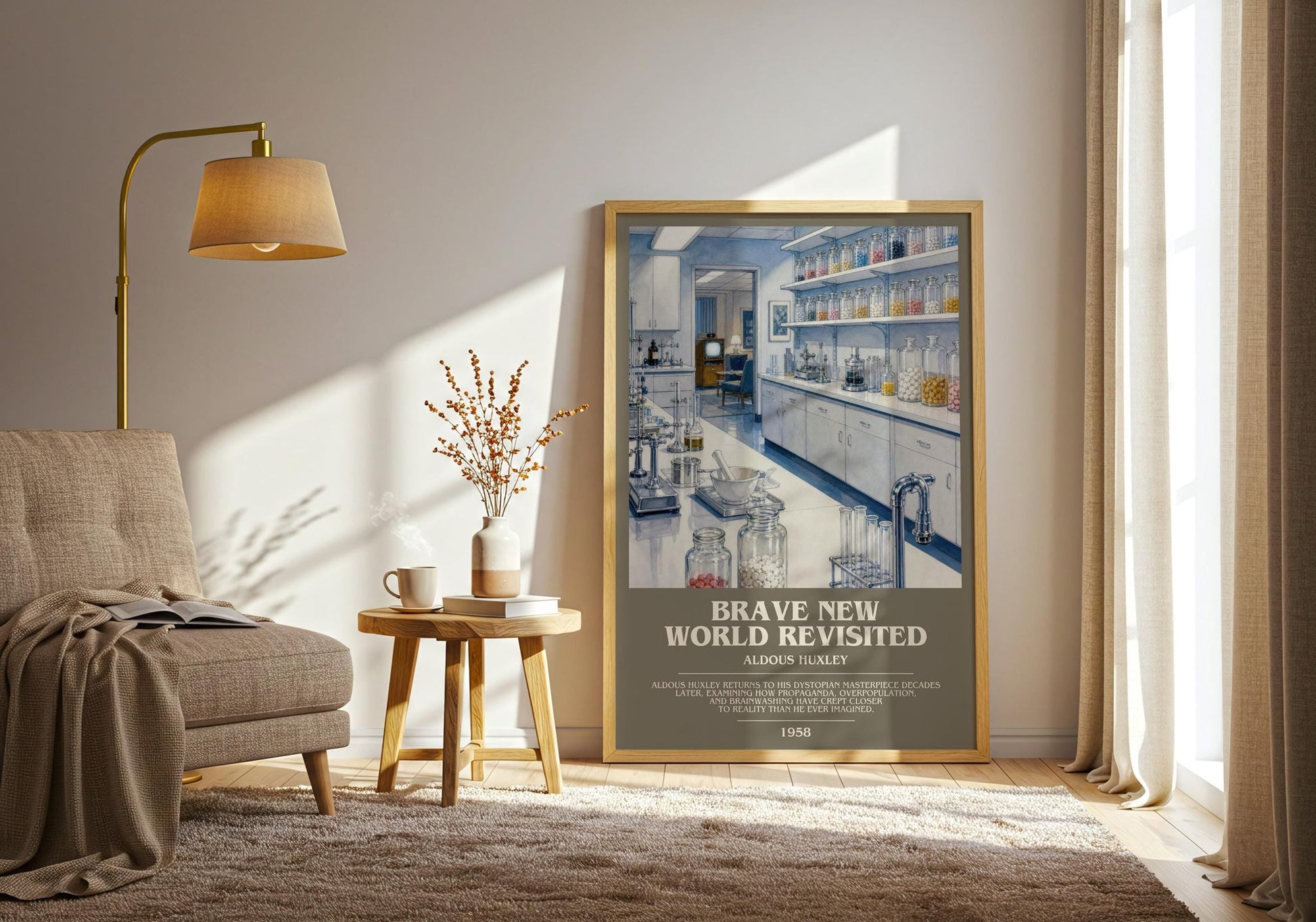 Brave New World Revisited Bookish Wall Art by Aldous Huxley