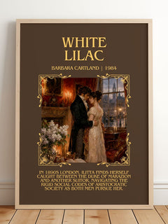 White Lilac Minimalist Book Poster by Barbara Cartland – image 2