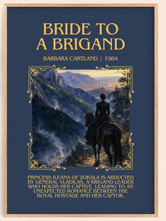 Bride To A Brigand Minimalist Book Poster by Barbara Cartland – image 1
