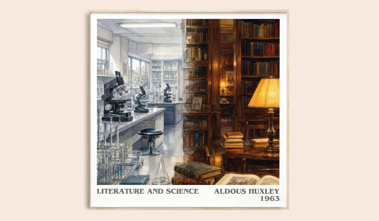 Literature And Science Literary Art Print by Aldous Huxley