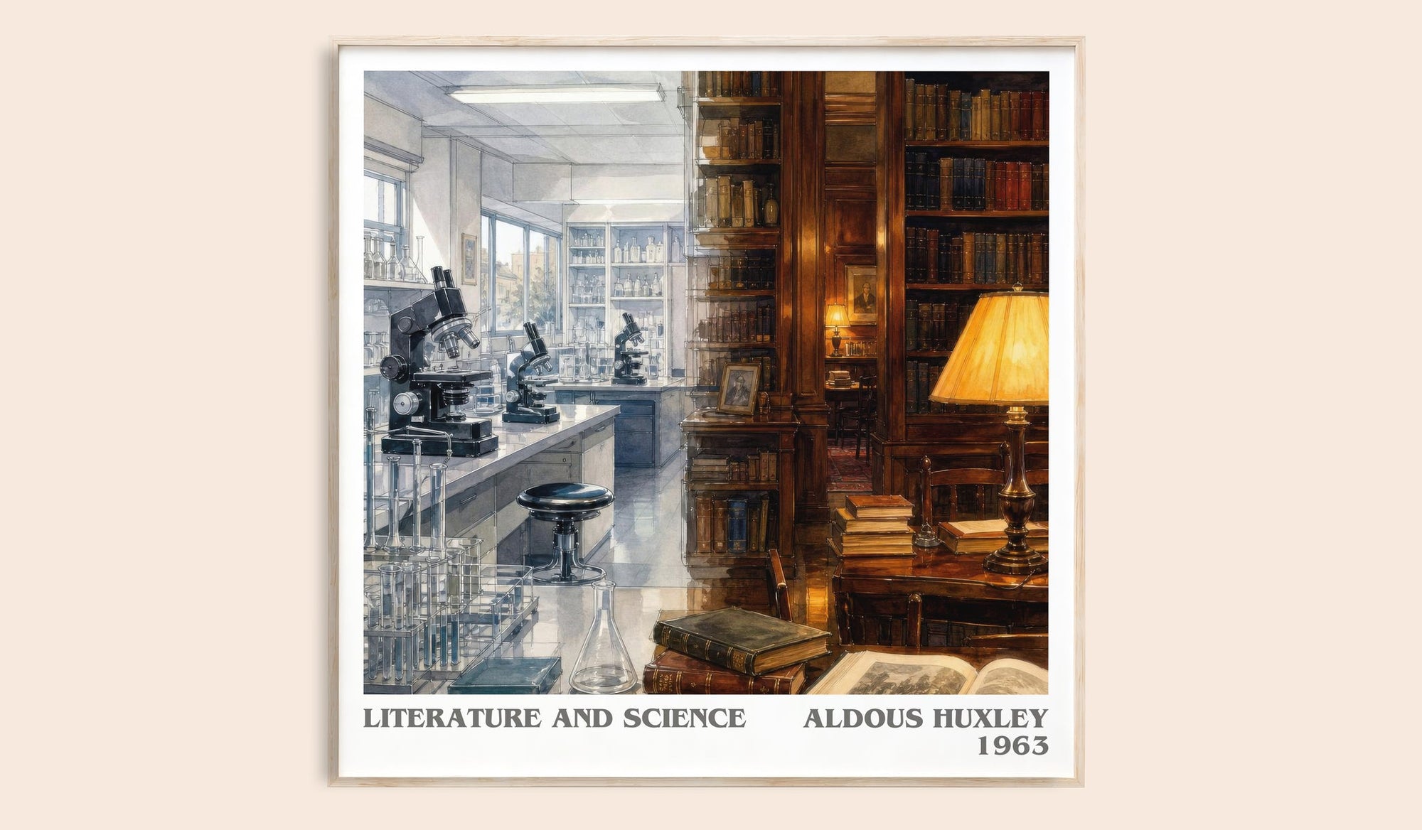 Literature And Science Literary Art Print by Aldous Huxley
