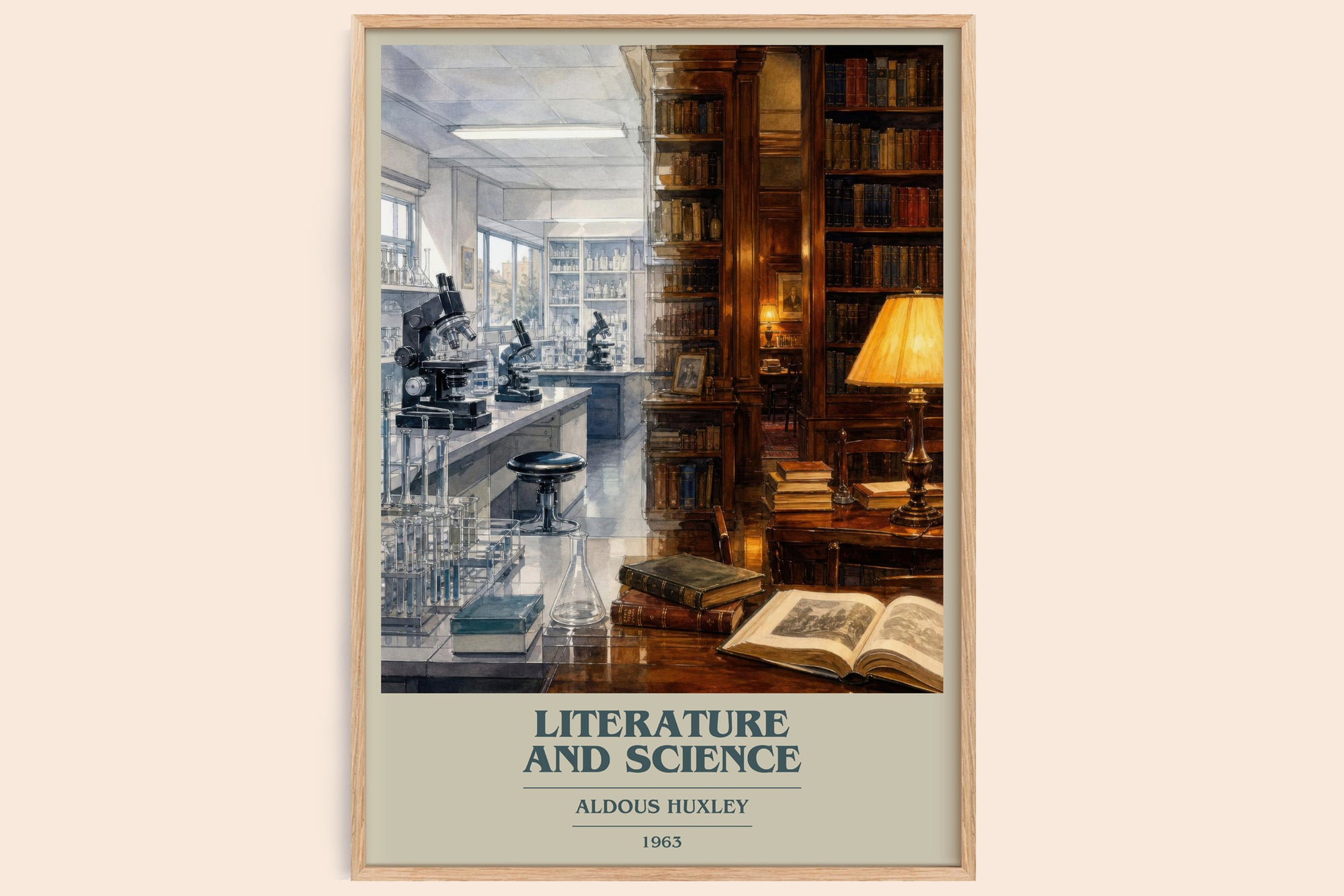 Literature And Science Book Cover Poster by Aldous Huxley