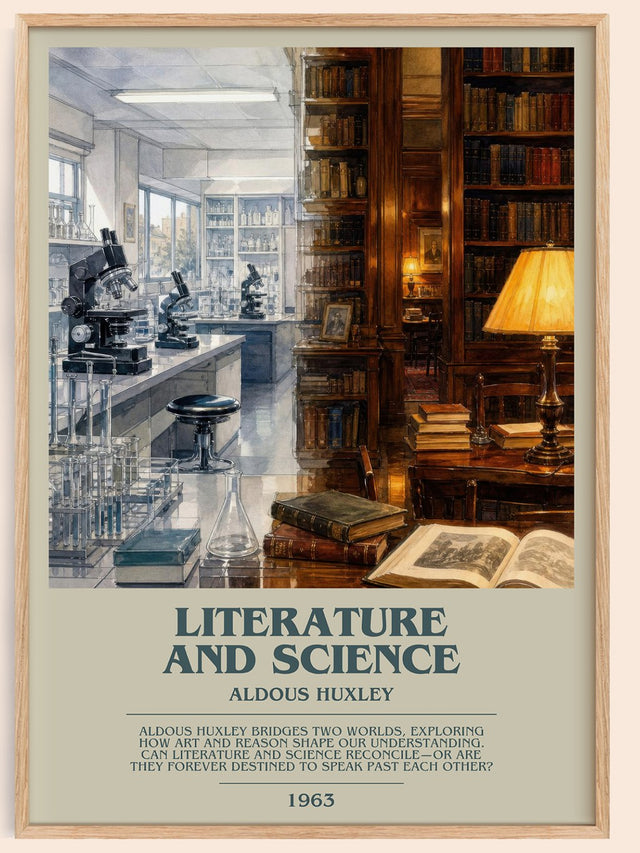Literature And Science Bookish Wall Art by Aldous Huxley